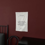 JIN CHA GOD-棉麻質感掛布 praise god 當稱謝進入他的門/基督