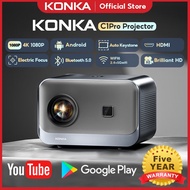 【Konka】C1Pro 4K Projector 1080P Home Projector with Electric Focus and Built-in WiFi/Bluetooth for P