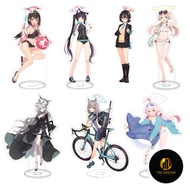 Keychain, Standee Model Anime Game Blue Archive Takanashi Hoshino Study and Work Desk Decoration