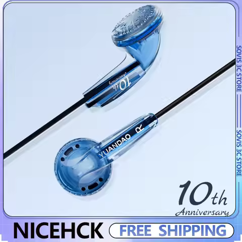 NICEHCK 10th Anniversary Edition earphones Audiophile Earphone 3.5mm/Type-C Plug 15.4mm PET Dynamic 
