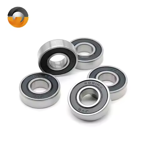 5PCS 6001RS 12x28x8mm Motor Grade Cover Sealed Deep Groove Ball Miniature Bearing 6001-2RS 52100 Chr