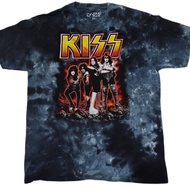 เสื้อยืดวง KISS  tie dye ลิขสิทธิ์แท้ liquid blue ปี 2013