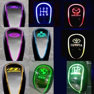 Touch Activated Multi-color Gear Shift Knob LED Light Car Logo Gear Shift Knob Lever for Toyota
