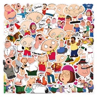 55 pcs Family Guy Cartoon Series Waterproof PVC Stickers