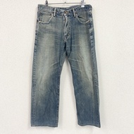 EDWIN 505X 牛仔褲/牛仔褲，拉鍊門襟，靛藍色，尺寸 W32（古著）