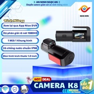 (HCMC EXPRESS)Car dash cam K8/K9/X22 - View via phone - Nice DVR App - Clear recording - Small size