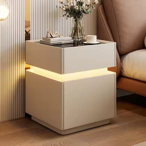 Drawers Storage Nightstand Modern Trendy Luxury Nordic Bedside Table Simple Minimalist Comodas De Qu