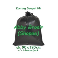 HITAM Large Black 90 x 120 HD Plastic Trash Bag 90x120 cm