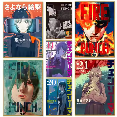 Anime F-Fire Punch Poster Paper Print Home Living Room Bedroom Entrance Bar Cafe Art Painting Decora