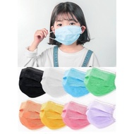 3Ply Face Mask Budak50pcs Blue/Hitam Kids Mask Baby Mask Budak Mask Face Shield kanak kanak Mask Chi