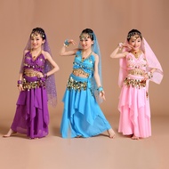 ☸ Children Belly Dance Costume Kids Indian Dance Dress Child Bollywood Dance Costumes for women Perf