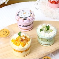 [230 KOREAN PUDDING GLASSML] Mica Pudding Cup, Agar-Agar Dessert, Yogurt Snack, Packaging Fruit Cutt