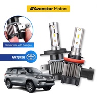 2PCS *1 Year Warranty* Toyota Fortuner Mini 1:1 Car LED Headlight Headlamp Foglight 4300K/6000K H8/H