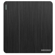 BOSSMAN 3G 1W / 3 GANG 1 WAY SWITCH SOCKET (BLACK)