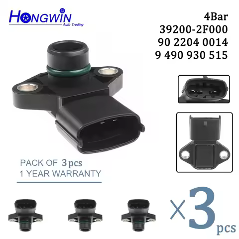 1/3pcs 39200 2F000 Intake Pressure MAP Sensor For Hyundai H350 ix35 Santa Fe Kia Sedona OE# 39200-2F