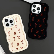 Cute Red Bow Case Samsung S26 M55 M15 M54 M14 M34 F34 F23 F54 F15 C55 S24FE S23FE S24Ultra S25Plus S