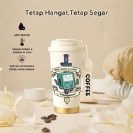 Tumbler BMO Adventure Time Cartoon | 500ml SUS 304 | 100% Leak-Proof | Heat & Cold Resistant 12 Hour