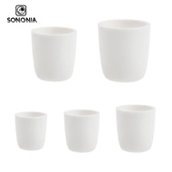 [Colaxi1ddMY] 99% Al2O3 Alumina Cylindrical Lab Crucible Melting Pot Container 20ml -150ml