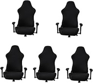 Abaodam 5 Sets Gaming Chair Protective Cover Stretchy Couch Cover Stretch Chair Covers Seat Protector Swivel Accent Chair Arm Chair Arm Covers Secret Lab Sofa Covers Chair Seat Slipcovers