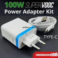 [FOTO ASLI] VCB8JAEH Charger SUPERVOOC 100 Watt Original OPPO power Adapter Kit Cesan Tipe C for OPP