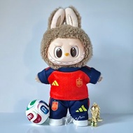 包平郵⚽️ 西班牙🇪🇸 獎杯 波衫 球衣 足球 世界盃 衫仔 娃衣 公仔衫 labubu一代 二代 三代 3.0 17cm outfit FIFA World Cup 2026 DIMOO 阿根廷