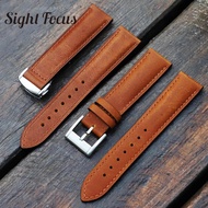 20mm 22mm Pull Up Leather Watch Bands for Omega Speedmaster Hamilton Rolex Tudor Seiko Blacpain Watch Straps Bronze Crazy Horse