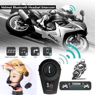 BT Motorcycle Helmet Bluetooth Headset Motorbike Intercom Headset 500M