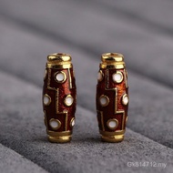 Silver Plated Gold S925 Silver Accessories Pendant Dzi Beads Nine Eye Jewelry Ancient Method Gold En