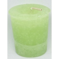 ABUNDANCE Reiki Charged Herbal Votive Candle (lime green) approx.13hrs