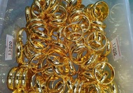 Nhẫn trơn mạ vàng 24k 2 chỉ 5 chỉ nam nữ đeo đều đẹp