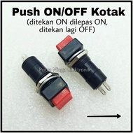 MERAH TOMBOL Push On OFF Switch Red Box/Button Switch Button Length 33mm putr4n14 Good Quality