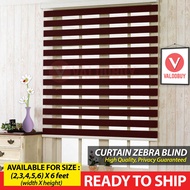 [READY STOCK] Curtain Zebra Blinds / Langsir Zebra Home Blind Kitchen Blind Bedroom Blind Deco