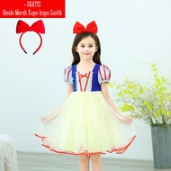 Dress Snow White / Gaun Snow White Kostum Princess / Dress Anak Snow White / Baju Dress Snow White