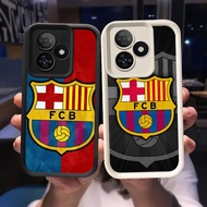 Q-11 FC-Barcelona Black white Case for Realme C33 C31 C30 C75 C35 Narzo 50A prime