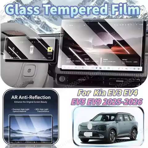 Matte Anti-Glare Reinforced Glass GPS LCD Screen Protector Anti-Scratch Interior Accessory For Kia E