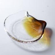 11cm【日本ADERIA】Coconeco玻璃貓盤子 貓咪