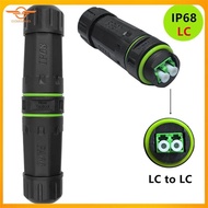 [CloudsMiles] P68 Waterproof LC Dual Core Fiber Optical Adaptor Extend Fiber Optic Cable Length for 