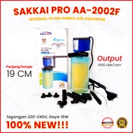 SAKKAI PRO AA-2002F INTERNAL FILTER POMPA AIR CELUP FILTER AQUARIUM