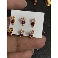 GOLD POLISHED DANGLING MUKUTHI 1pc (not 916)