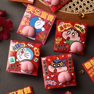 【READY STOCK】2026 3D Angbao Packet 蠟筆小新PP紅包封 马年搞笑紅包封 Funny Angpau Cartoon Doraemon Red Envelope Bag