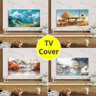 TV Dust Cover 37 Inch 65 Inch Minimalist Household Dustproof Cloth Anti‑Dust Cover for 32 43 55 Inch