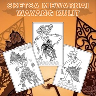 MINIMAL Wayang sketch image (minimum order 8)