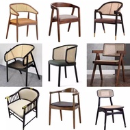 Chair Backrest Solid Wood Hotel Dining Chair with Armrest Hotel Chair Sales Office Nordic Model Room