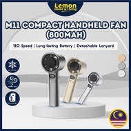 M11 Portable Mini Bladeless Fan – 120 Speed Levels USB Rechargeable Handheld Cooling Fan
