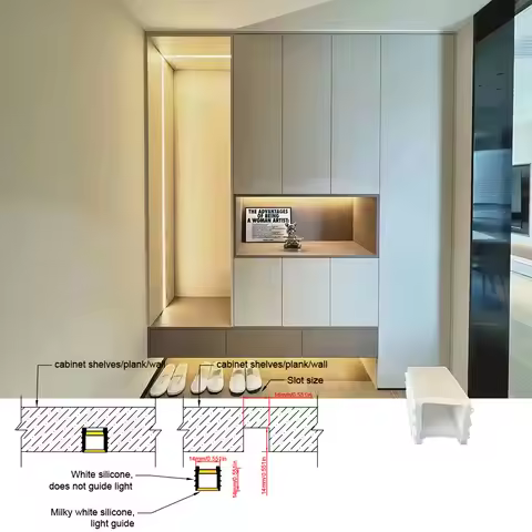 14x14mm 1-5m Silicone LED Neon Tube Flexible Profile LED Linear LED Profile Suitable for Creative St