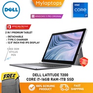 DELL LATITUDE 7200 2 IN 1 DETACHABLE / 16GB RAM - UP TO 1TB SSD / WINDOWS 11 PRO /  1 YEAR WARRANTY