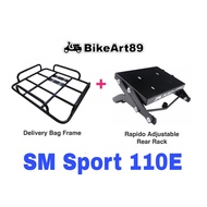 RAPIDO Monorack SYM SM SPORT 110E Shopee Food Delivery Bag Frame Tapak Accessories Motor 110 E Grabf