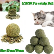 5/10/20Pcs Natural Catnip Balls Kitten Cat Nip Ball Licker Toy for Cats of All Breeds,Lick Ball Toys