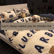 fluffy bedsheet set fitted bedsheet Three-Piece Pure Cotton Home Textiles Student Quilt Cover Sheet