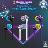 Logitech G333 Gaming Earphones with Mic and Dual Drivers